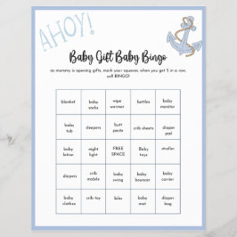 Flyer Ahoy Baby Shower Game
