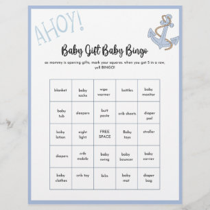 Flyer Ahoy Baby Shower Game