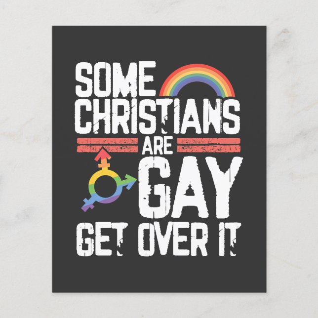 Flyer  Algunos cristianos son gays, supéralo (Frente)