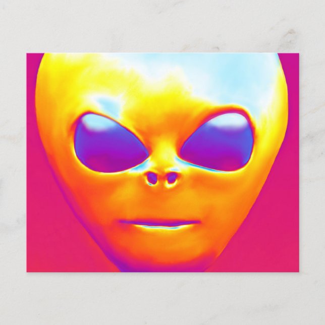 Flyer Alien psicodélico (Frente)