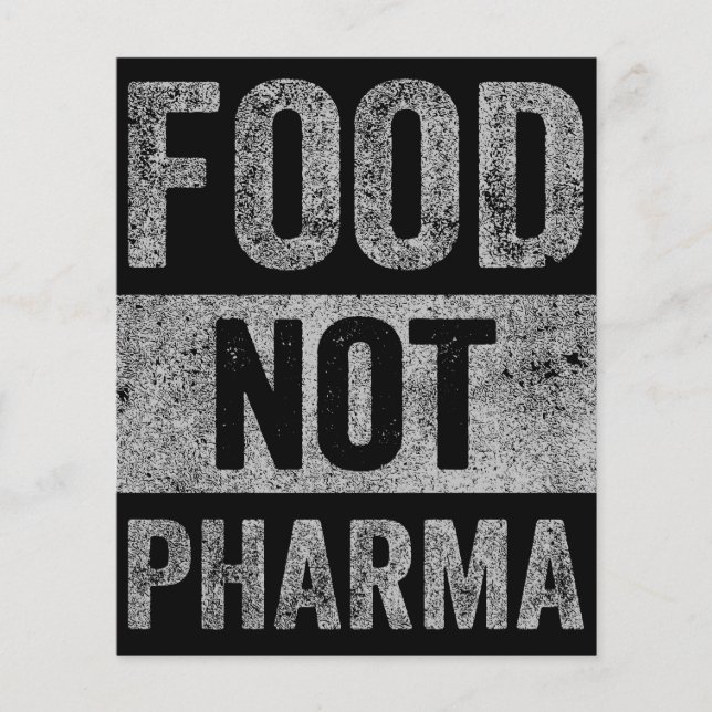 Flyer Alimentos No Pharma Nutrición Orgánica Natural (Frente)
