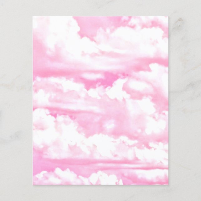 Flyer All Pink Festive Cloudy Decor (Frente)