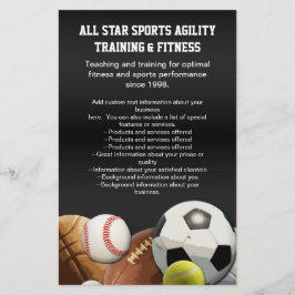 Flyer All Star Sports Balls con pared de ladrillo