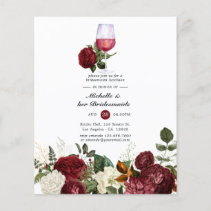 Flyer Almuerzo de Damas de Honor con Degustación de Vino