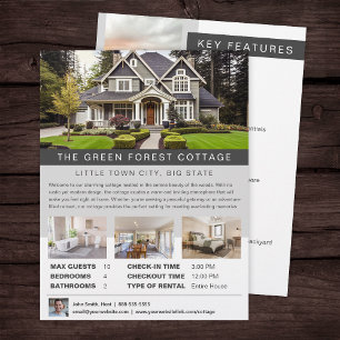 Flyer Alquiler de alojamiento de alquiler de viviendas