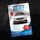 Flyer Alquiler de coches Blue Modern<br><div class="desc">¿Buscando una plantilla de volante de alquiler de coches que se convierta? Este moderno diseño es perfecto para mostrar la mejor garantía de precios y atraer a más clientes. Resalta las características clave, como la asistencia 24 horas al día, los 7 días de la semana en carretera y los alquileres...</div>