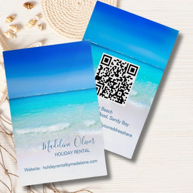 Flyer Alquiler de vacaciones Código QR Información de Oc (Subido por el creador)