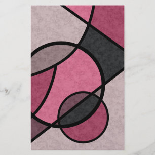 Flyer Amanecer rosa , abstracto