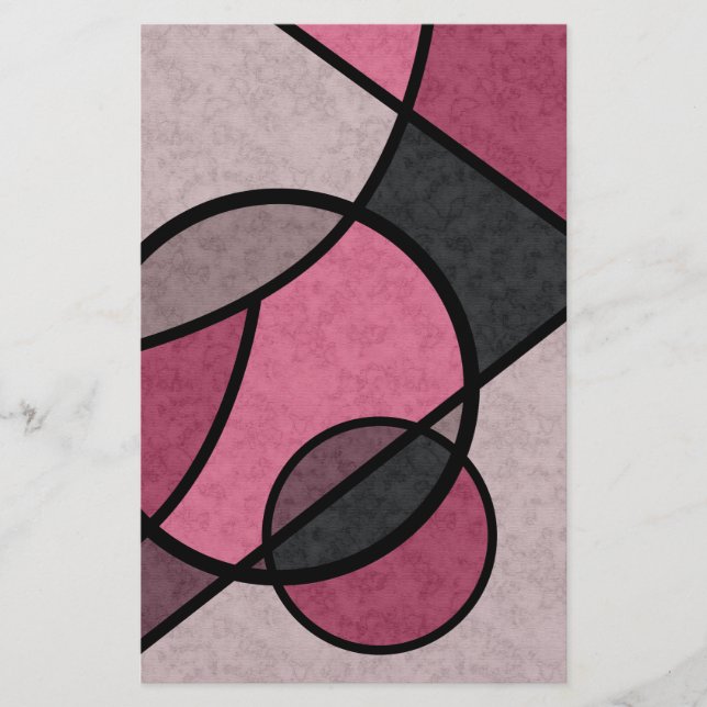 Flyer Amanecer rosa , abstracto (Frente)