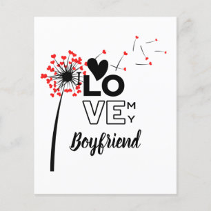 Flyer Amo a mi NOVIO - Moderno personalizado Custom