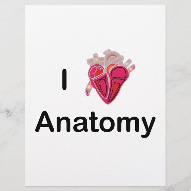 Flyer ¡Amo la anatomía con el corazón humano! (Frente)