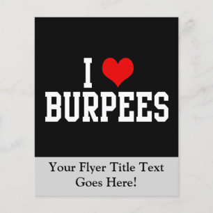Flyer Amo las Burpees, Fitness