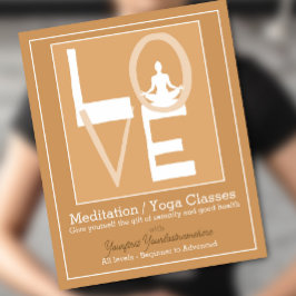 Flyer AMOR Clase YOGA Meditación Terapia de salud 2