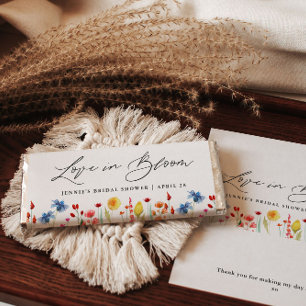 Flyer Amor en flor silvestre Flores silvestres envuelto