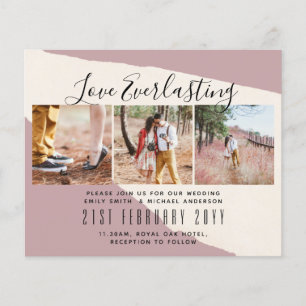 Flyer Amor Eterno FOTOCOLLAGE Invitación Evento de Boda