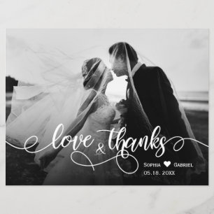 Flyer Amor y Agradecimiento Presupuesto Guión de Bodas A