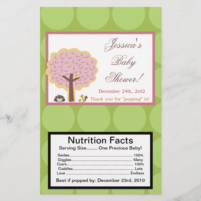 Flyer Amor y Chica de la Naturaleza de los Microwave Pop (Frente)