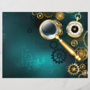Flyer Ampliador en estilo Steampunk