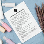 Flyer Añadir el formulario de consentimiento blanco del<br><div class="desc">Los formularios White General Consent son perfectos para su negocio de belleza. Este moderno y sofisticado diseño de formulario de consentimiento incluye un título y un bloque donde puede insertar todos sus detalles de consentimiento informado en un fondo blanco clásico. Sube tu logo!! Perfecto para profesionales de la depilación, masaje...</div>