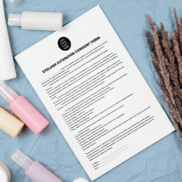 Flyer Añadir el formulario de consentimiento blanco del