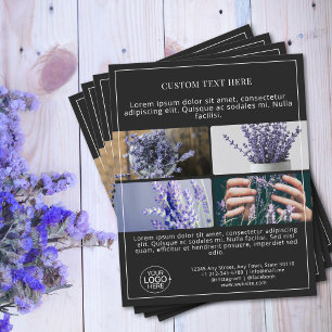 Flyer Añadir logotipo de imagen de cuadrícula de fotos d