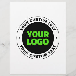 Flyer Añadir su propio logotipo comercial o diseño carga