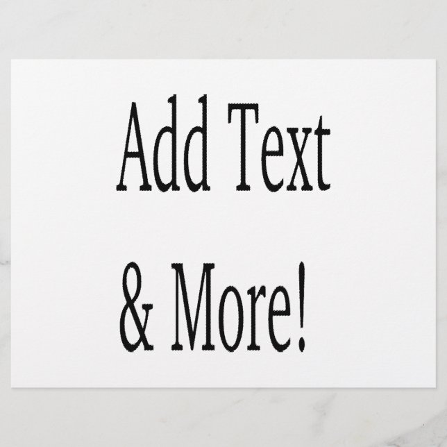 Flyer ¡Añadir texto y más! Personalizar Su Propio Person (Frente)