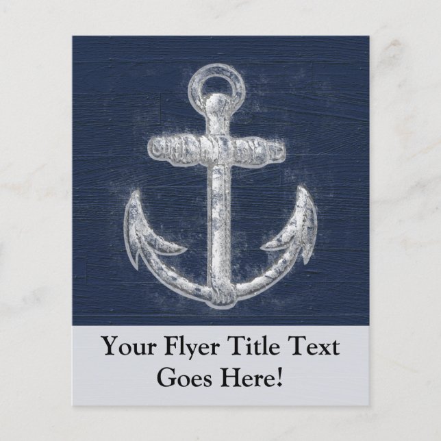 Flyer Anclaje náutico vintage (Frente)