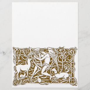 Flyer Ángel con arpa