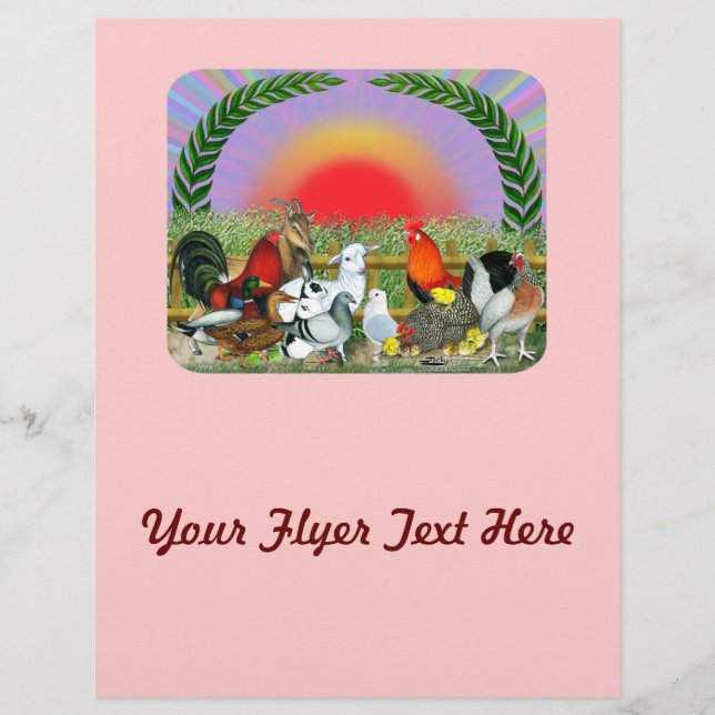 Flyer Animales de granja (Frente)