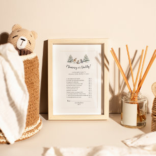 Flyer Animales de invierno de Woodland duchan a mamá o p