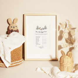 Flyer Animales De Winter Woodland Adivinan El Precio Cor