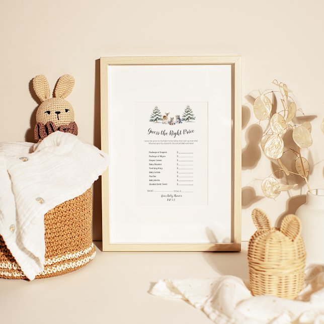 Flyer Animales De Winter Woodland Adivinan El Precio Cor (Subido por el creador)