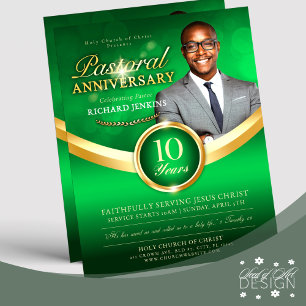 Flyer Aniversario Pastoral Episodio Verde y Iglesia de O