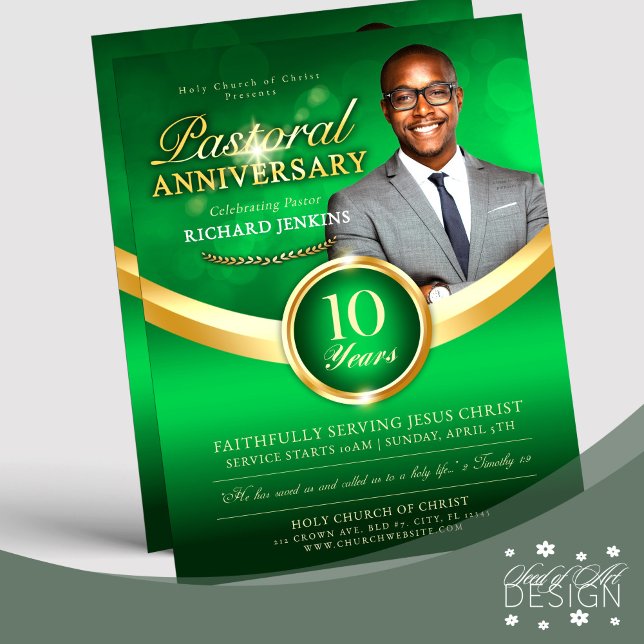 Flyer Aniversario Pastoral Episodio Verde y Iglesia de O (Subido por el creador)