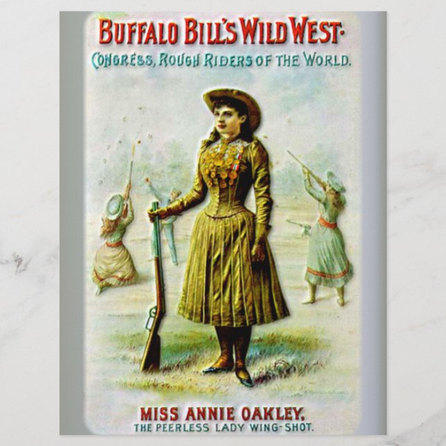 Flyer Annie Oakley, la salvaje Poster occidental de Buff (Frente)