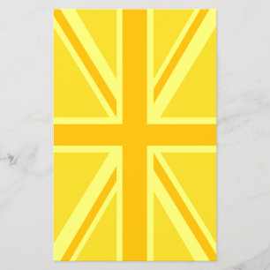 Flyer Antecedentes de la bandera británica amarilla