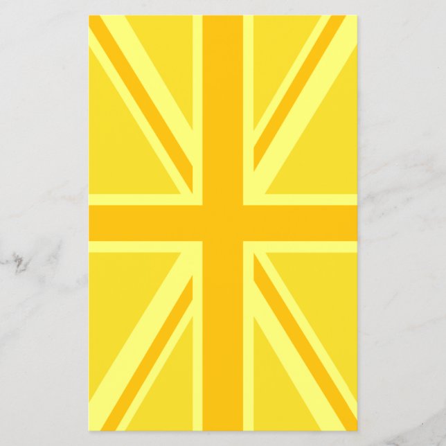 Flyer Antecedentes de la bandera británica amarilla (Frente)