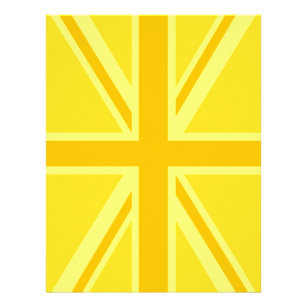Flyer Antecedentes de la bandera británica amarilla