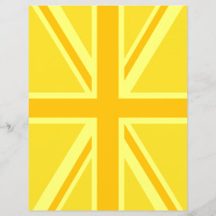 Flyer Antecedentes de la bandera británica amarilla