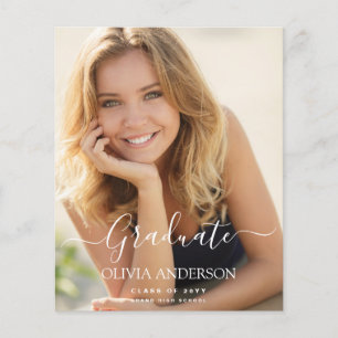 Flyer Anuncio de graduación de la promoción de 2023 con 