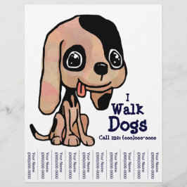 Flyer Anuncio de Paseo de Perros