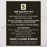 Anuncio de Personal de Seguridad Elegante y Profes