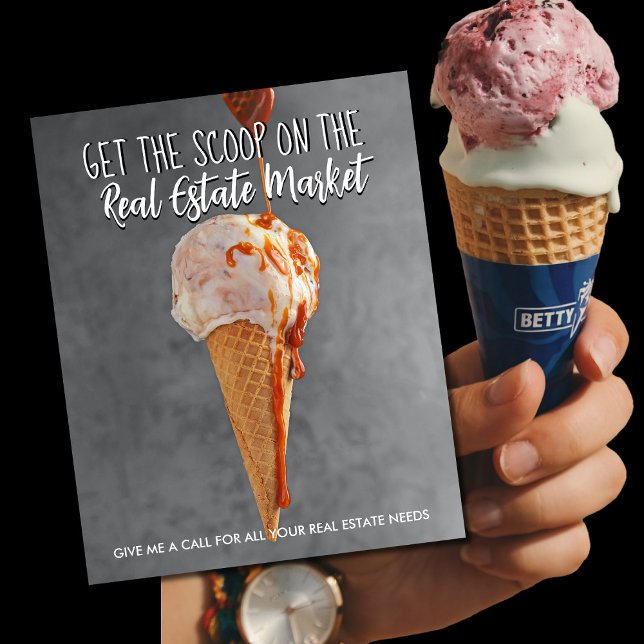 Flyer Anuncio de Referidos de Cuchara de Helado de Biene (Subido por el creador)