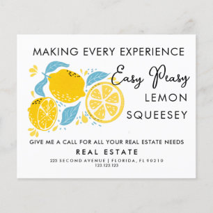 Flyer Anuncio de Referidos de Real Estate LEMON   Fun Ag