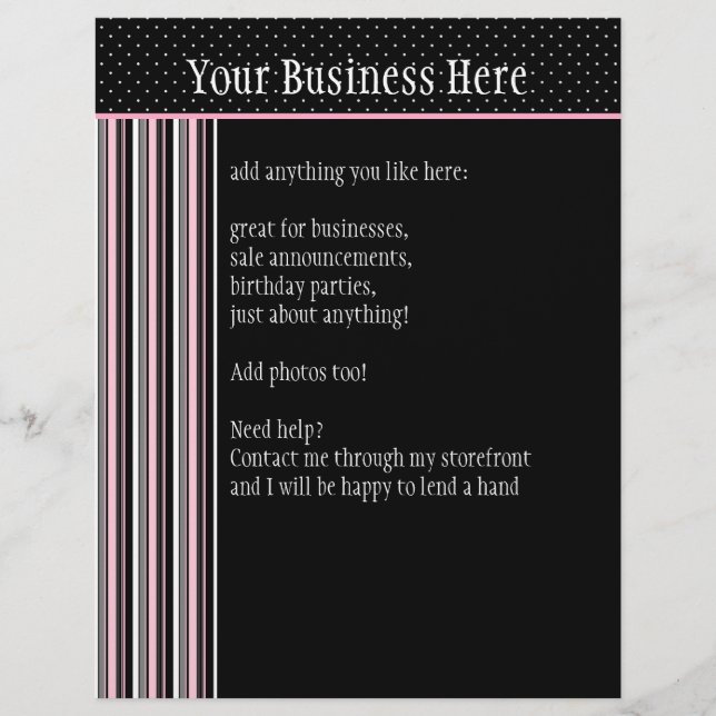 Flyer Anuncio del Siesta Motel (Frente)