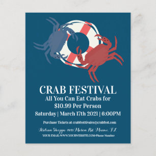 Flyer Apertura de recaudación de fondos del Crab Festiva