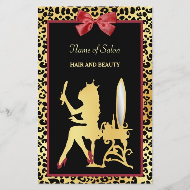 Flyer Apertura del Gran Salón de la Corona Dorada Leopar (Frente)