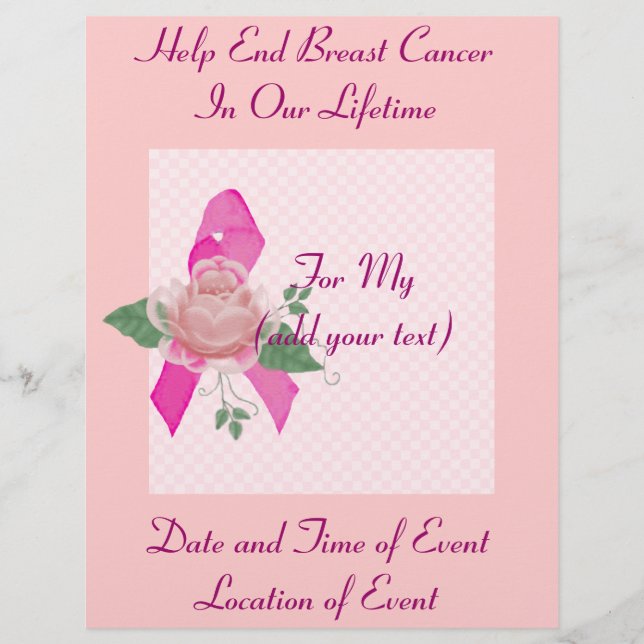 Flyer Apoyo al cáncer de mama (Frente)