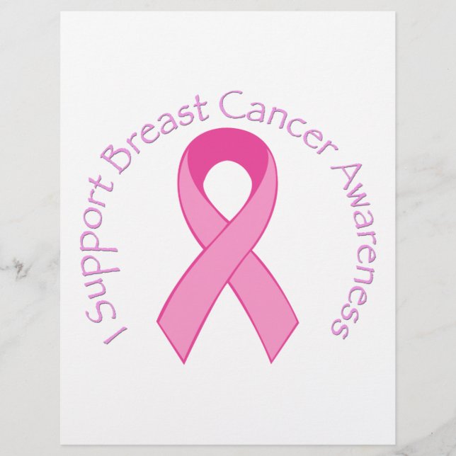 Flyer Apoyo la Conciencia sobre el Cáncer de Mama (Frente)